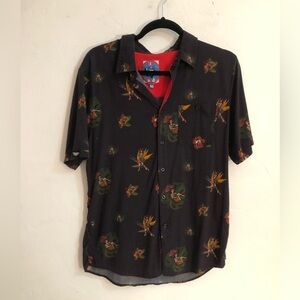 Pardy Time Sullen Clothing Button Down Shirt Men's M Short Sleeve